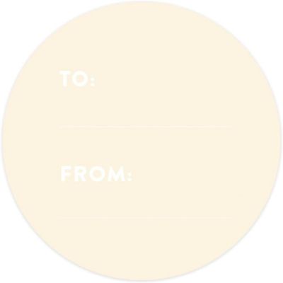40 PCS IVORY MODERN TO/FROM LABELS Image 3