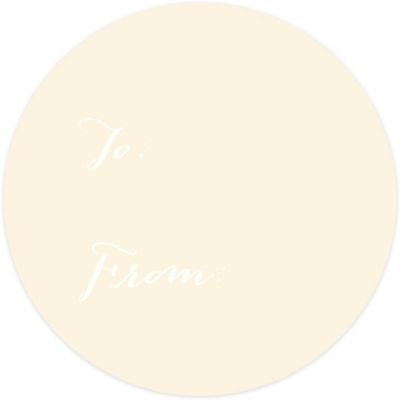 40 PCS IVORY WHIMSICAL TO/FROM LABELS Image 3
