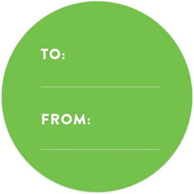40 PCS KIWI GREEN MODERN TO/FROM LABELS Image 3