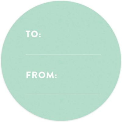 40 PCS MINT GREEN MODERN TO/FROM LABELS Image 3