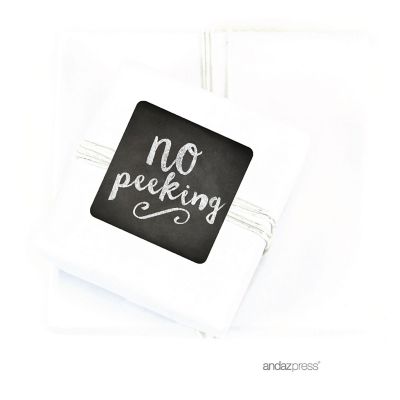 40 PCS NO PEEKING CHRISTMAS GIFT LABELS Image 1