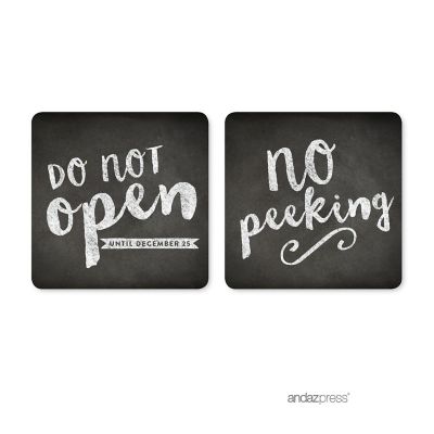 40 PCS NO PEEKING CHRISTMAS GIFT LABELS Image 2