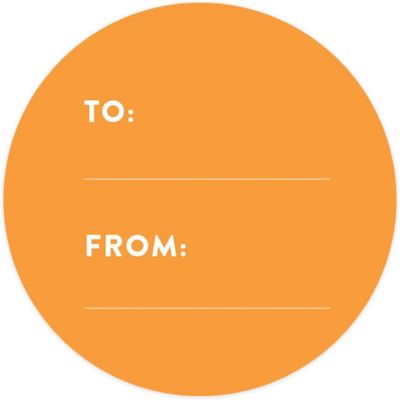40 PCS ORANGE MODERN TO/FROM LABELS Image 3