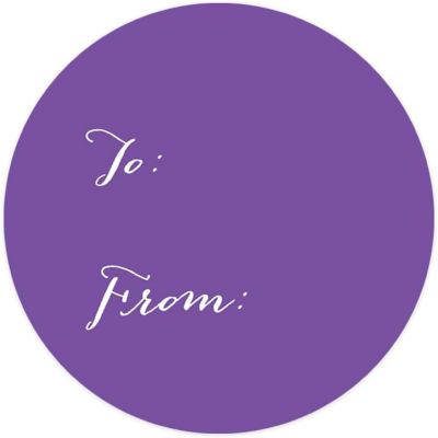 40 PCS PURPLE WHIMSICAL TO/FROM LABELS Image 3