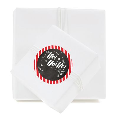 40 Pcs Red White Christmas To/From Label Image 2