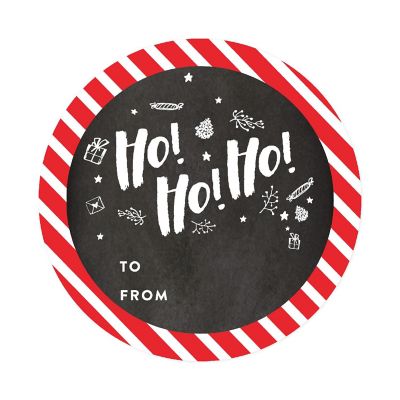 40 Pcs Red White Christmas To/From Label Image 3