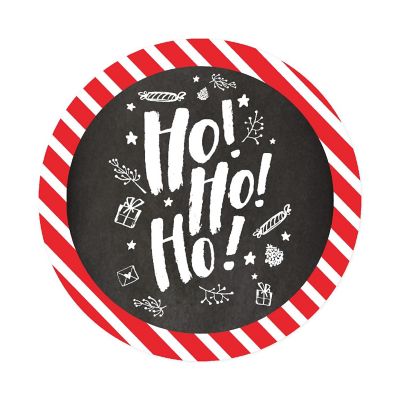 40 Pcs Red White Stripes Christmas Label Image 3