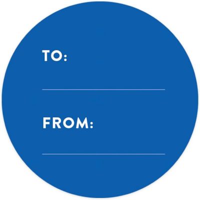 40 PCS ROYAL BLUE MODERN TO/FROM LABELS Image 3