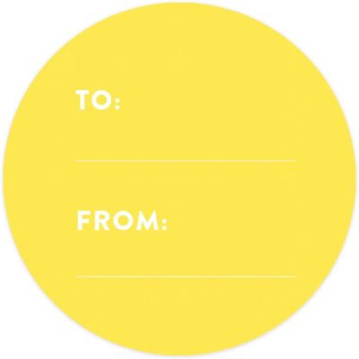 40 PCS YELLOW MODERN TO/FROM LABELS Image 3