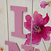 40" Pink Floral 'Welcome Spring" Outdoor Porch Sign Image 4