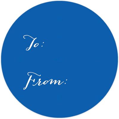 40 ROYAL BLUE WHIMSICAL TO/FROM LABELS Image 3