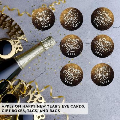40 Stickers Blk/Gld Fireworks New Year Image 1