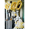 40" x 100 ft. Black Disposable Plastic Tablecloth Roll Image 2