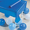 40" x 100 ft. Blue Plastic Disposable Tablecloth Roll Image 1