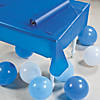 40" x 100 ft. Blue Plastic Tablecloth Roll Image 1