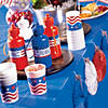 40" x 100 ft. Blue Plastic Tablecloth Roll Image 2