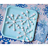 40" x 100 Ft. Blue Snowflake Disposable Plastic Tablecloth Roll Image 4