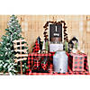 40" x 100 Ft. Buffalo Plaid Disposable Plastic Tablecloth Roll Image 2