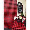 40" x 100 Ft. Buffalo Plaid Disposable Plastic Tablecloth Roll Image 3