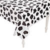 40" x 100 ft. Cow Print Plastic Tablecloth Roll Image 1