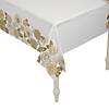 40" x 100 ft. Floral Print Plastic Tablecloth Roll Image 1