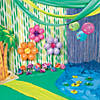 40" x 100 ft. Green Disposable Plastic Tablecloth Roll Image 1