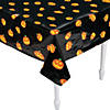 40" x 100 Ft. Jack-O&#8217;-Lantern Disposable Plastic Tablecloth Roll Image 1