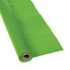 40" x 100 Ft. Lime Green Plastic Disposable Tablecloth Roll Image 1