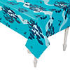 40" x 100 ft. Ocean Plastic Tablecloth Roll Image 1