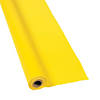 40" x 100 ft. School Bus Yellow Disposable Plastic Tablecloth Roll Image 1
