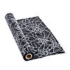 40" x 100 ft. Spider Web Black Disposable Plastic Tablecloth Roll Image 1