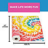 40" x 100 ft. Tie-Dye Pattern Disposable Plastic Tablecloth Roll Image 2