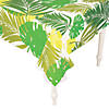 40" x 100 Ft. Tropical Leaf Disposable Plastic Tablecloth Roll Image 1