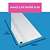 40" x 250 ft. White Extra Long White Plastic Tablecloth Roll Image 1