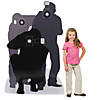 40" x 65" Paparazzi Silhouette Cardboard Cutout Stand-Up Decoration Image 1