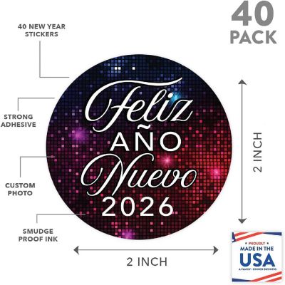 40PC 2" Disco Shimmer Tiles Ano Label Image 3