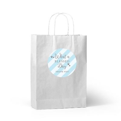 40Pc Blue/Gray Baptism What Blessed Day Image 2