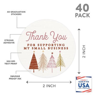40PC Business Boho Christmas Trees Image 2