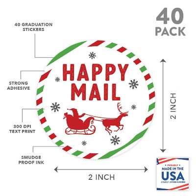 40PC Business Candy Stripes Happy Mail Image 2
