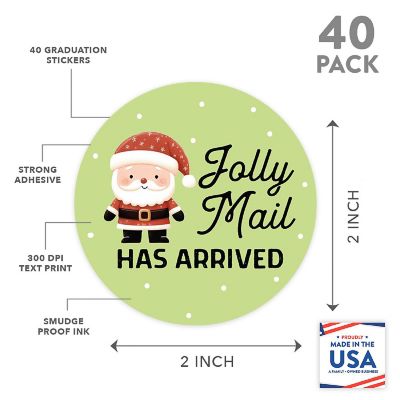 40PC Business Cute Santa Jolly Mail Has Image 2