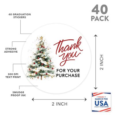 40PC Business Flocked Christmas Tree Image 2
