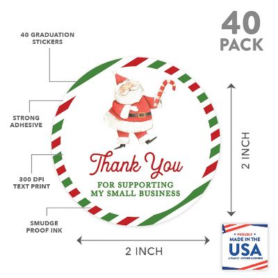 40PC Business Santa Holding Candy Cane Image 2