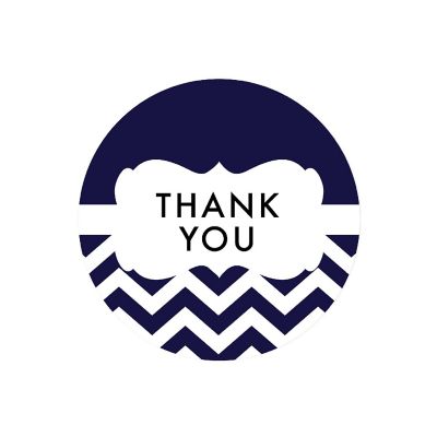 40PC Chevron Frame Black, Thank You Image 1