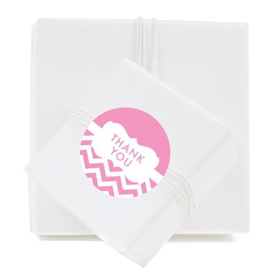 40PC Chevron Frame Pink, Thank You Image 1