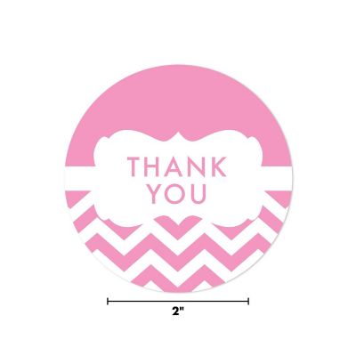 40PC Chevron Frame Pink, Thank You Image 2