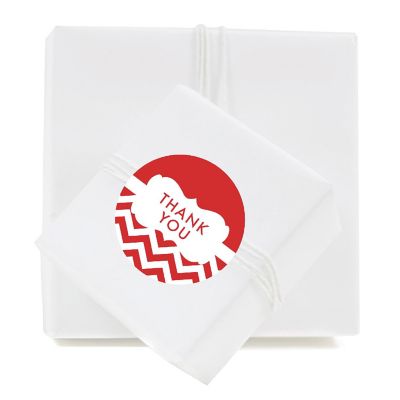 40PC Chevron Frame Red, Thank You Image 1