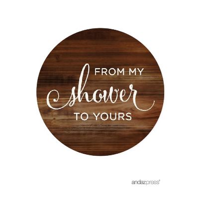 40PC from My Shower to Yours Rustic Wood Image 1