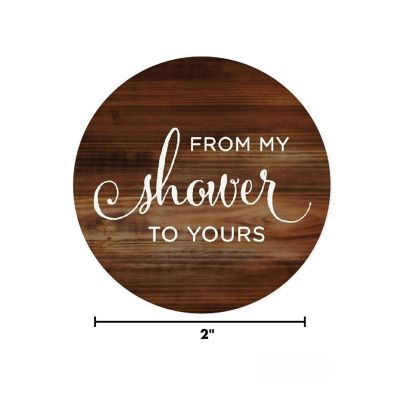 40PC from My Shower to Yours Rustic Wood Image 2