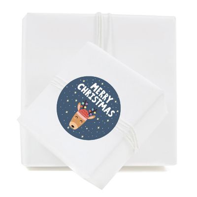 40PC Reindeer/Merry Christmas Labels Image 2