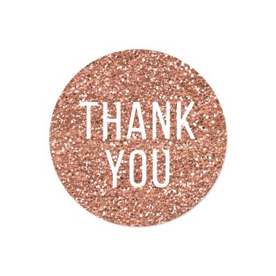 40PC Rose Gold Modern Thank You Image 1